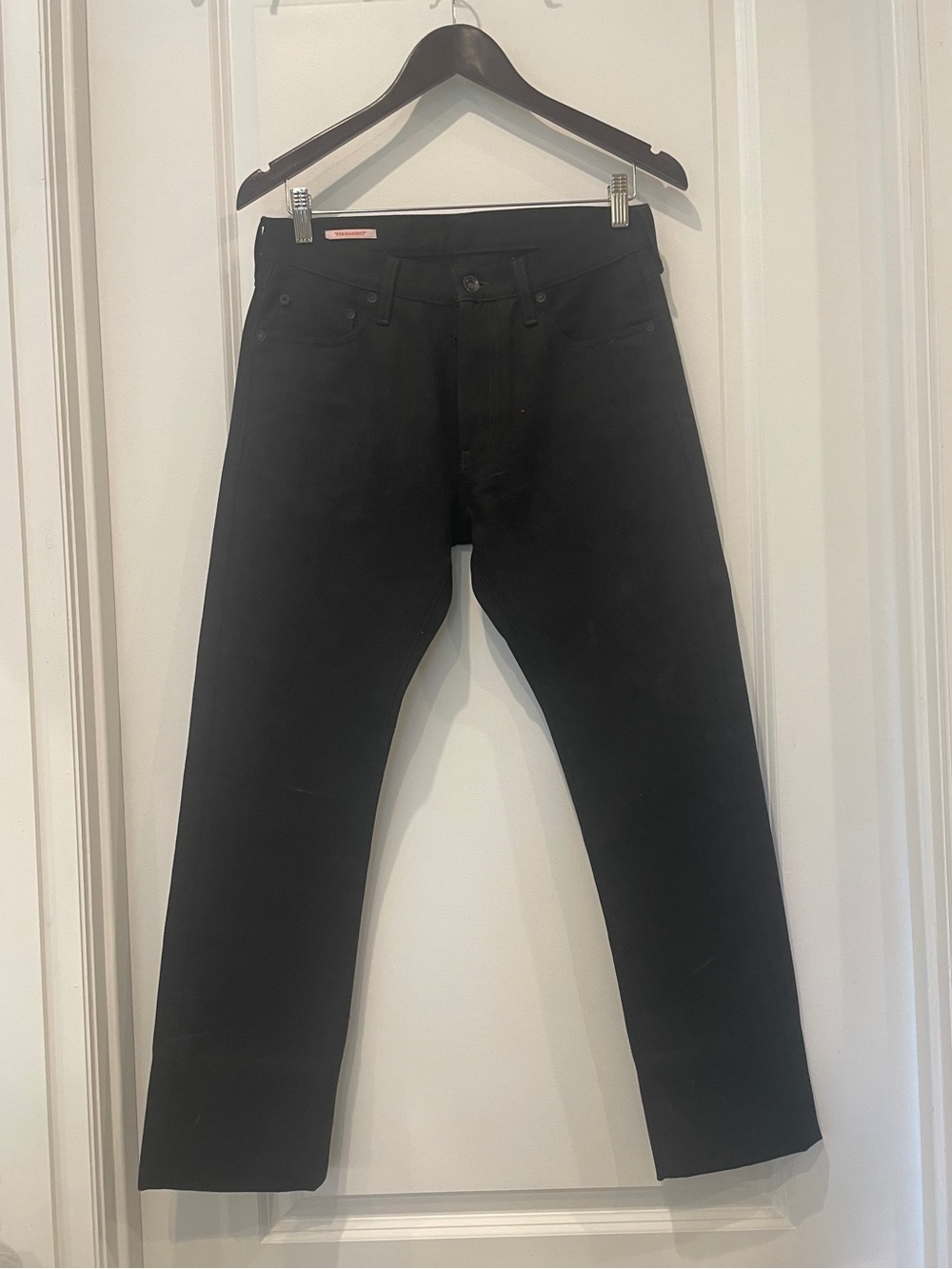 Off-White Men's Black Straight Jeans